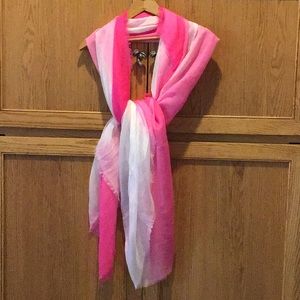 Old Navy pink and off white scarf/wrap